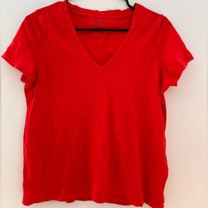 Madewell red t-shirt